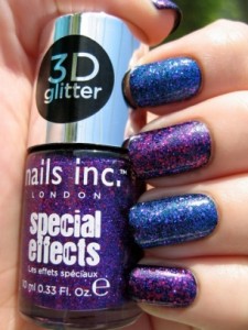 uñas glitter